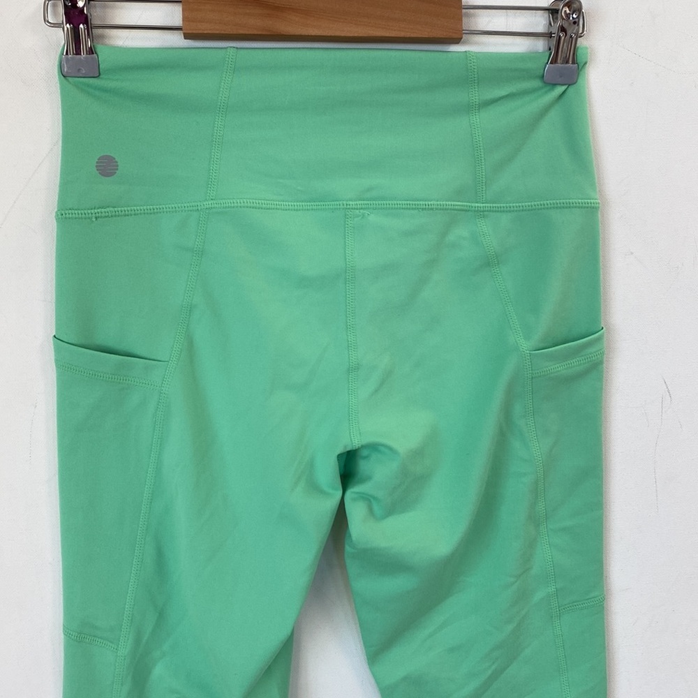 Z by Zella High Waist 7/8‎ Length Leggings with Pockets, Green Marine, Sz S, NWT - Picture 9 of 10